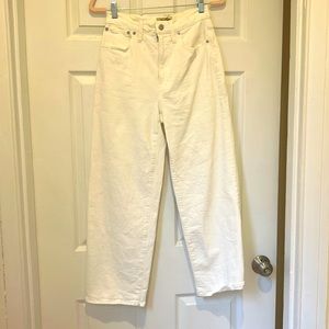 White wide leg Madewell jeans size 27|